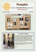 This is Pumpkin, the club's newsletter, published bi-monthly
